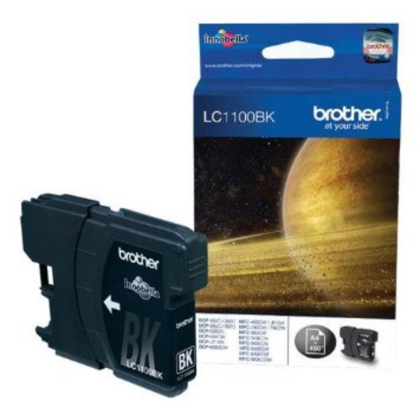 Brother LC1100BK negro 450 pag  Tinta