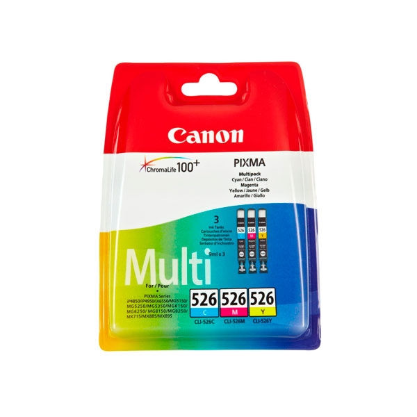 Canon CLI526 CMY Multi pack  Cartucho de tinta y tóner