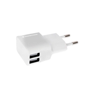 Conceptronic 2 USB blanco  Cargador de pared stand