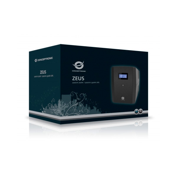 Conceptronic SAI ZEUS04E 2200V USB Protección LAN  SAI
