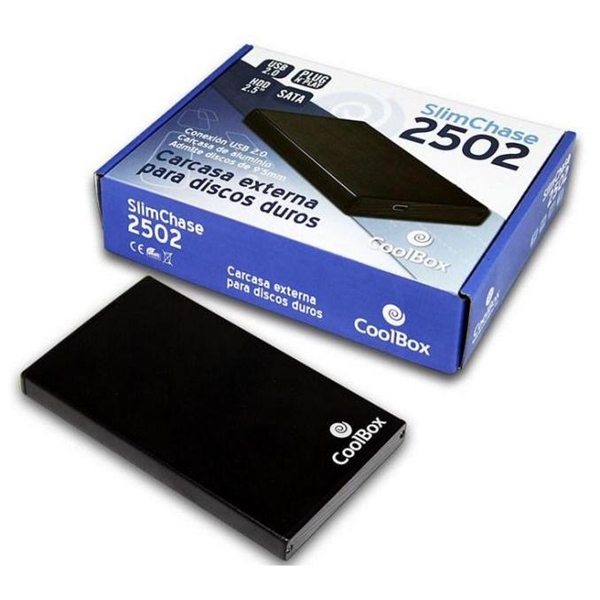 Coolbox 2502 caja 25 USB20 negra  Caja HDD