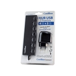 Coolbox HUB USB 7 PUERTOS 4 USB30  Hub
