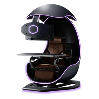 Cooler Master Orb X | Estación de juego multipropósito inmersiva Soporte Multibox Negro Universo