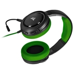 Corsair HS35 stereo verde  Auriculares