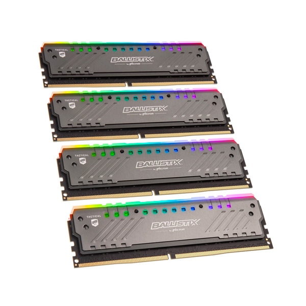 Ballistix Tracer RGB DDR4 2666MHz 32GB 8GBx4  Memoria RAM
