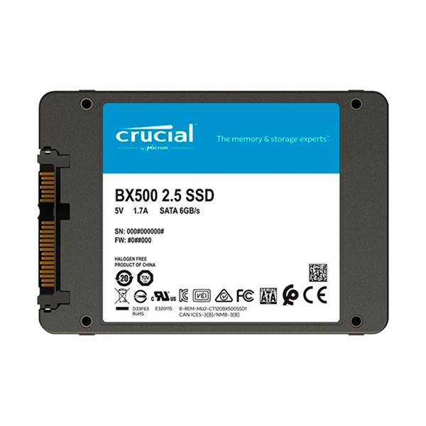 Crucial BX500 SATA 25 500GB  Disco Duro SSD