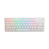 Ducky ONE 3 Classic Mini 60% Pure White Hot-swappable MX-Silent Red RGB PBT - Teclado