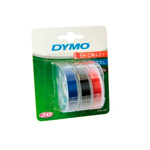 Dymo cinta en relieve autoadhesiva 3D x 3  Consumible
