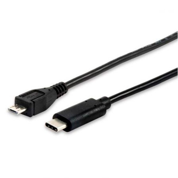 Equip Micro USB B Macho  USB Tipo C 1M  Cable de datos