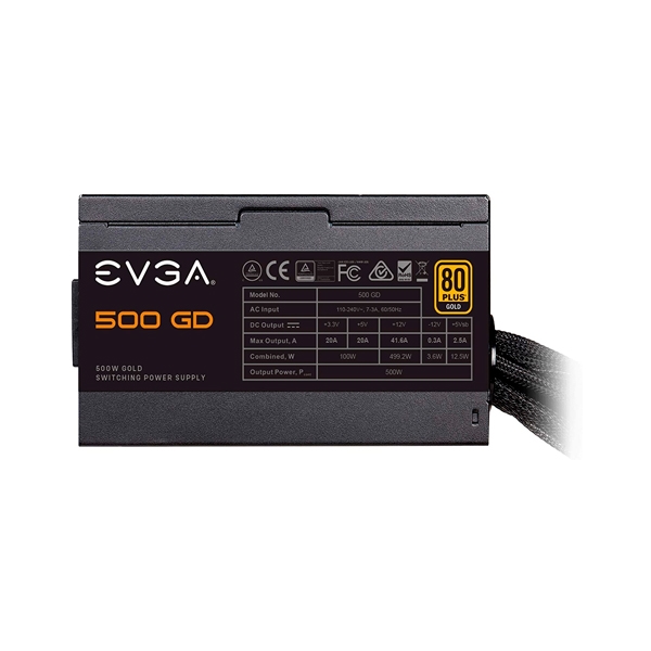 EVGA 500 GD 80 Gold 500W  Fuente de Alimentación