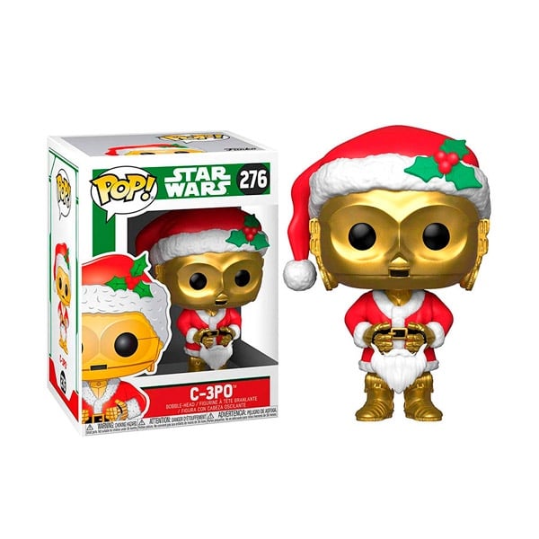 Figura POP Star Wars Holiday C3PO as Santa