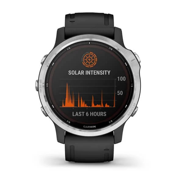 Garmin Fénix 6S Solar Plata  Negro Smartwatch