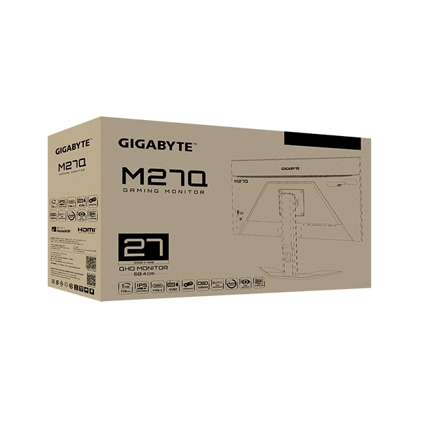 Gigabyte M27Q 27 2K IPS 170Hz FreeSync Dp HDMI  Monitor