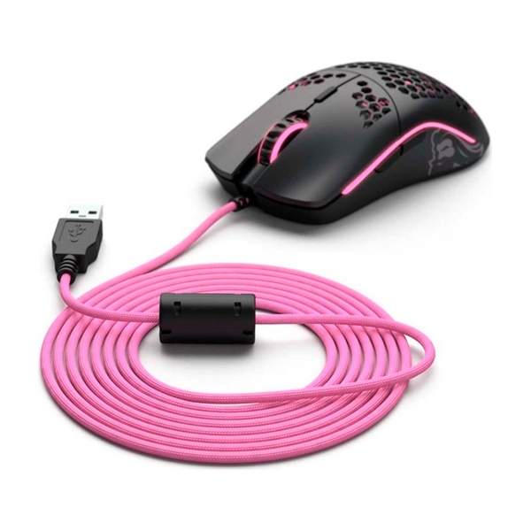 Glorious PC Gaming Race Ascended Cable V2 Majin Pink  Cable Ratón