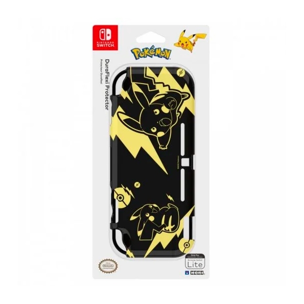 Hori Duraflexi Pikachu Black amp Gold  Carcasa para Nintendo Switch Lite