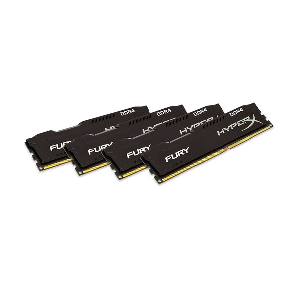 HyperX Fury DDR4 2400MHz 16GB 4x4  Memoria RAM