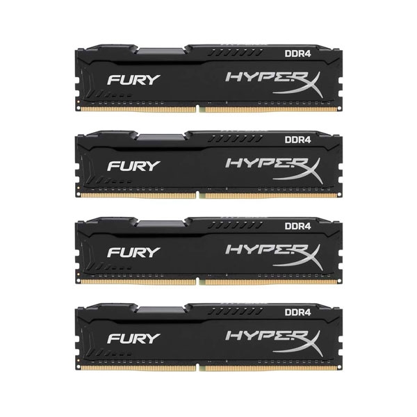 HyperX Fury DDR4 2666Mhz 32GB 4x8  Memoria RAM