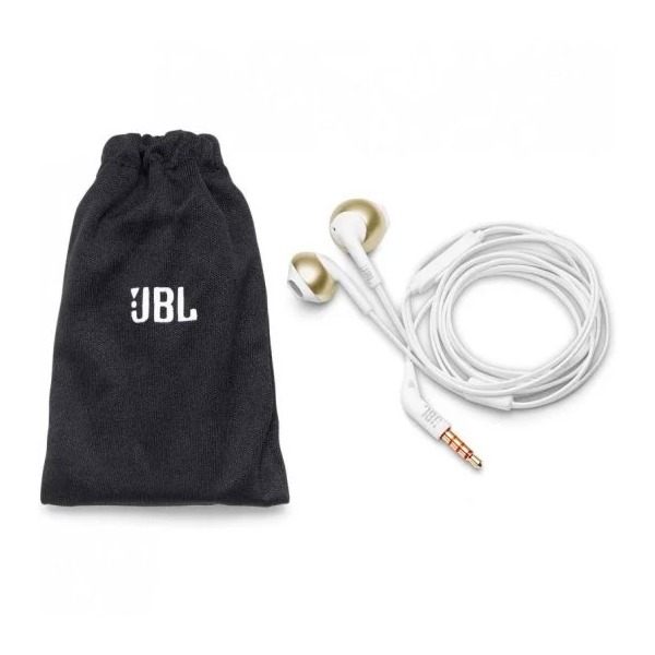 JBL Tune 205 OroBlanco  Auriculares con Micrófono