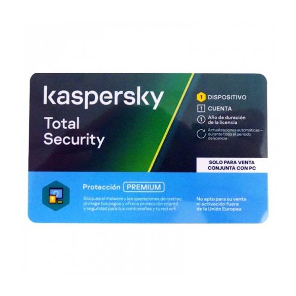 Kaspersky Total Security Multi Device 1 licencia  Para venta conjunta con PC  Antivirus