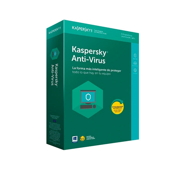 Kaspersky AntiVirus 2019 3 Licencia  Antivirus