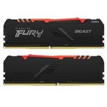 Kingston Fury Beast RGB DDR4 64GB 2 x 32GB 2666MHZ CL16  Memoria RAM