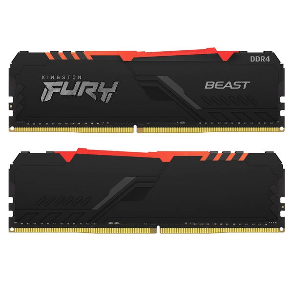 Kingston Fury Beast RGB DDR4 64GB  4 x 16GB 2666MHZ CL16  Memoria