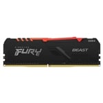 Kingston Fury Beast RGB DDR4 16GB 3200MHZ CL16  Memoria RAM