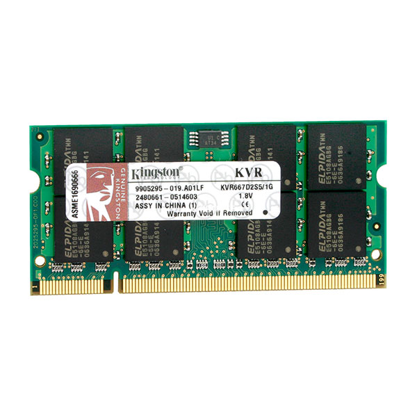 Kingston Technology DDR2 677Mhz 1GB SODIMM  Memoria RAM