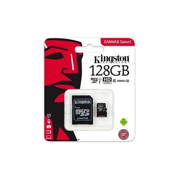 Kingston Canvas Select MicroSD 128GB cad  Memoria Flash