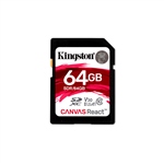 Kingston Canvas React SDXC 64GB  Memoria Flash