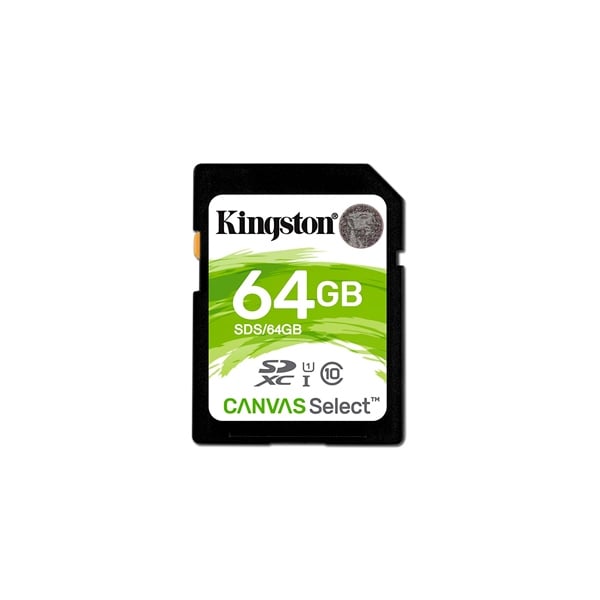 Kingston Canvas Select SDHC 64GB  Memoria Flash