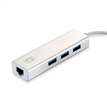 Level One USBC Gigabit Ethernet RJ45 HUB  Adaptador