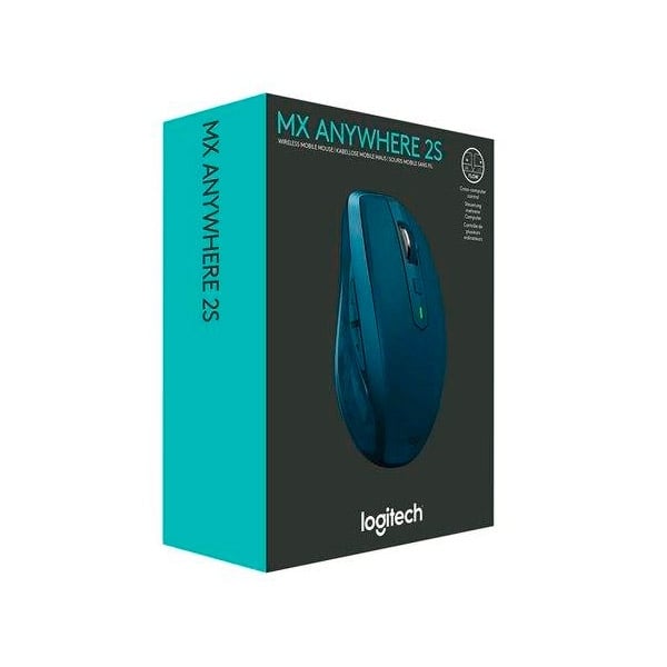 Logitech MX Anywhere 2S azul Bluetooth  Wireless  Ratón