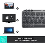 Logitech MX Keys Mini for Business Retroiluminado Grafito ES  Teclado