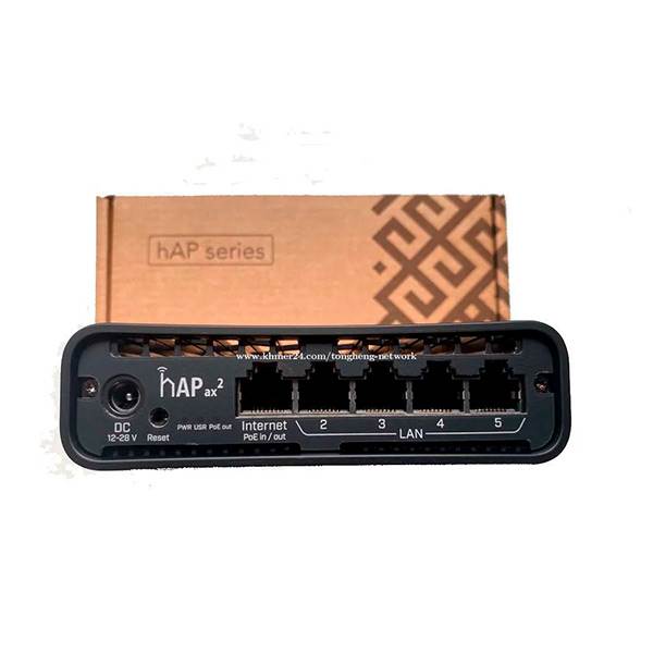 Mikrotik hAP ax2 WiFi6 80211ax 5xGbE 1PoE Dual  Router