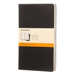 Moleskine Cuaderno Cahier Journals Pack de 3 Rayado Negro Talla L 13x21cm