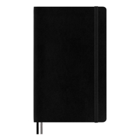 Moleskine Cuaderno Classic Ampliado Tapa Blanda Rayado Negro Talla L 13x21cm