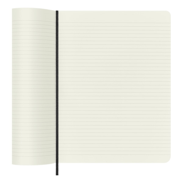 Moleskine Cuaderno Classic Tapa Blanda Rayado Negro Talla XL 19x25cm