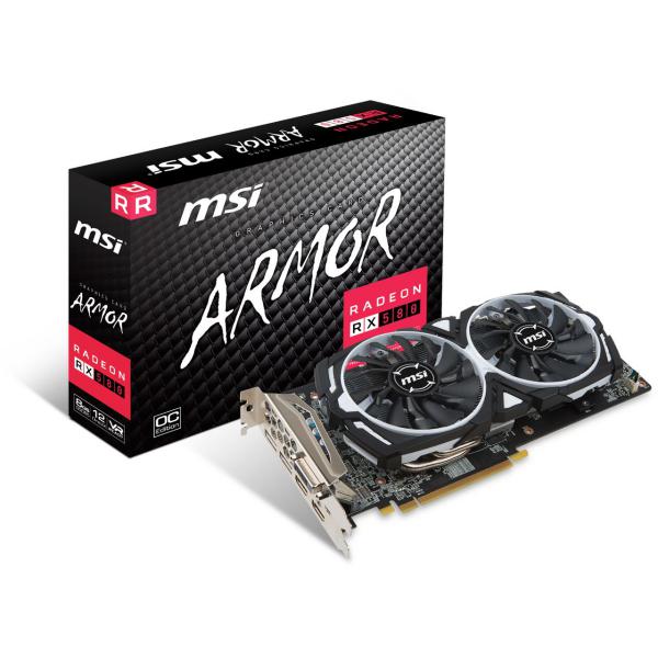 MSI AMD Radeon RX580 Armor 8GB OC  Gráfica