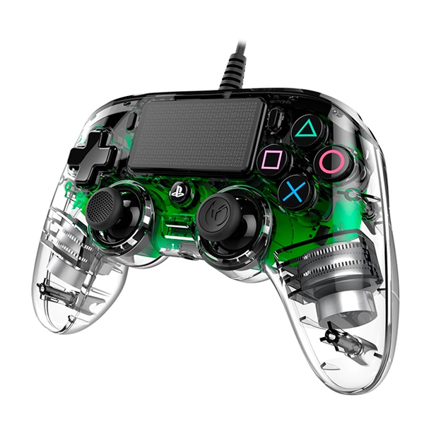 Nacon PS4 oficial transparente LED verde  wired  Gamepad