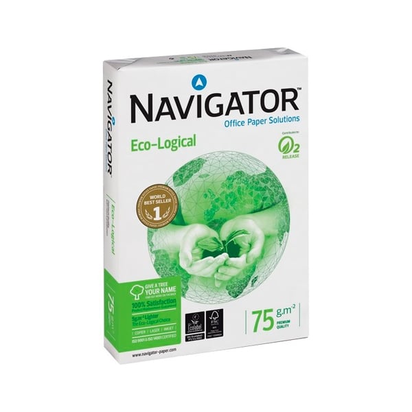 Navigator EcoLogical DIN A4 500 hojas 75grm2  Papel