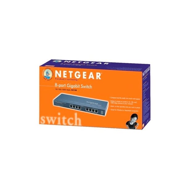 Netgear ProSafe GS108 8 Puertos Gigabit  Switch