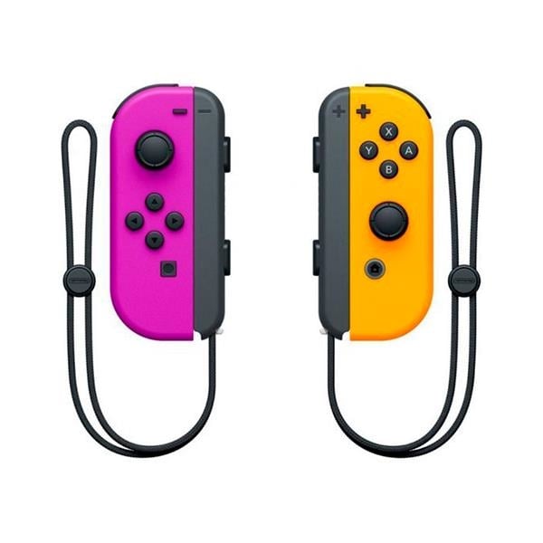 Pack de 2 mandos JoyCon para Nintendo Switch  Lila  Naranja Neón