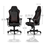 Noblechairs Hero cuero negro  rojo  Silla