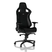Noblechairs Epic cuero PU negro  verde  Silla