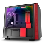 NZXT H200i con ventana negra  rojo  Caja