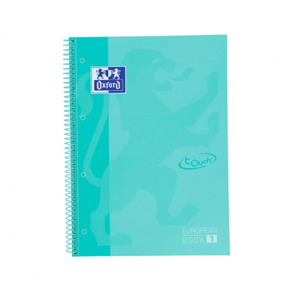 Cuaderno Oxford Touch EuropeanBook 1 A4 80h 90gr Ice Mint
