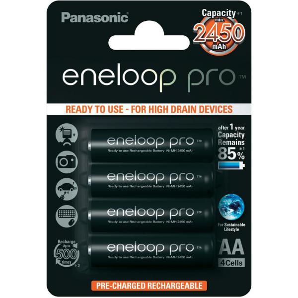 Panasonic Eneloop Pro Mignon AA 2450mAh 12154  Pilas