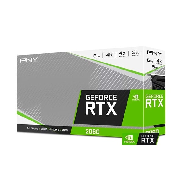 PNY Nvidia GeForce RTX 2060 Single Fan 6GB  Gráfica