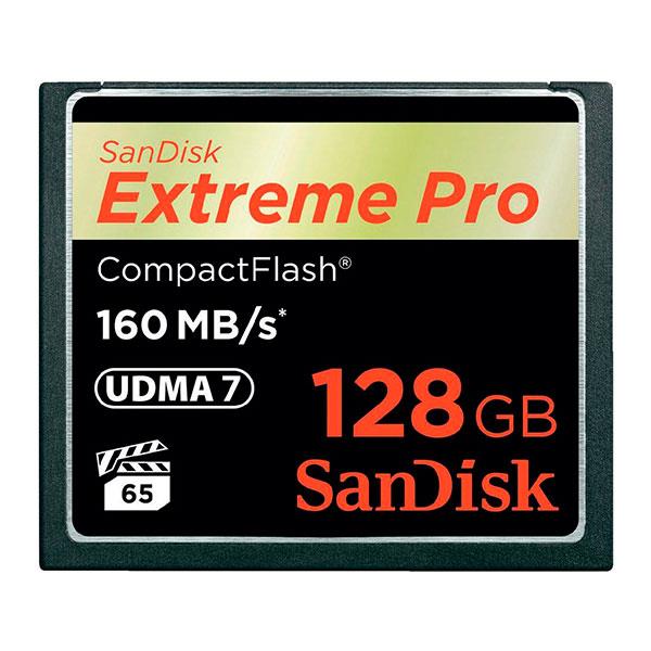 SanDisk Extreme Pro 128GB 160MBs  Tarjeta CompactFlash